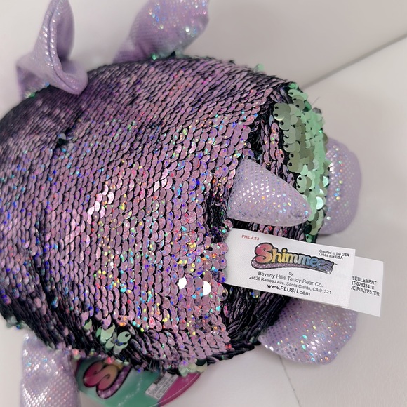 NEW Shimmeez Reversible Sequin Plush Delilah Dog - Picture 3 of 7